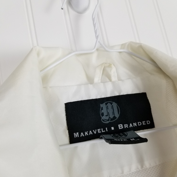 Makaveli Branded Y2K Full Zip Windbreaker Jacket Oversized Hood Tupac Graphic - Picture 8 of 16